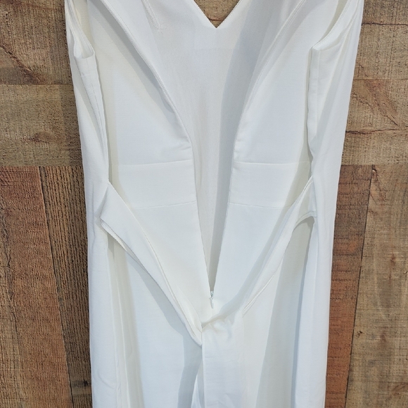 😊White House Black Market Elegant Pencil White Sleeveless Dress - Picture 12 of 13